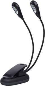 Soporte de Música de Luz LED, Mini Brazos Dobles